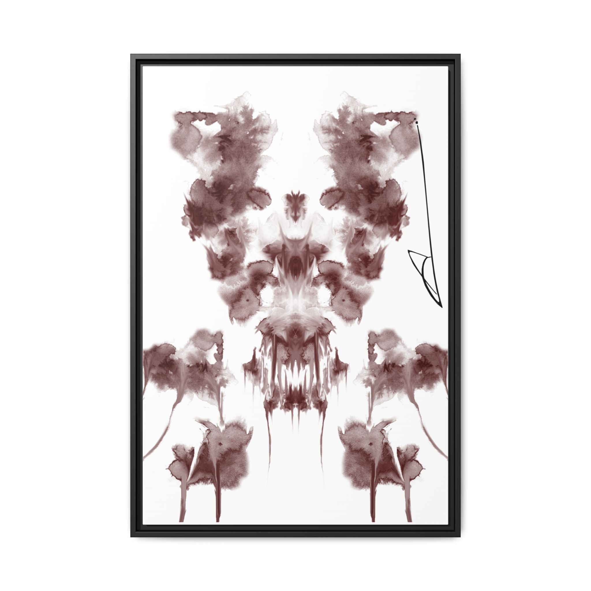 Rorschach-inspired Abstract Canvas Wall Art | Flare – AbstractsOfficial 24x36 (vertical)