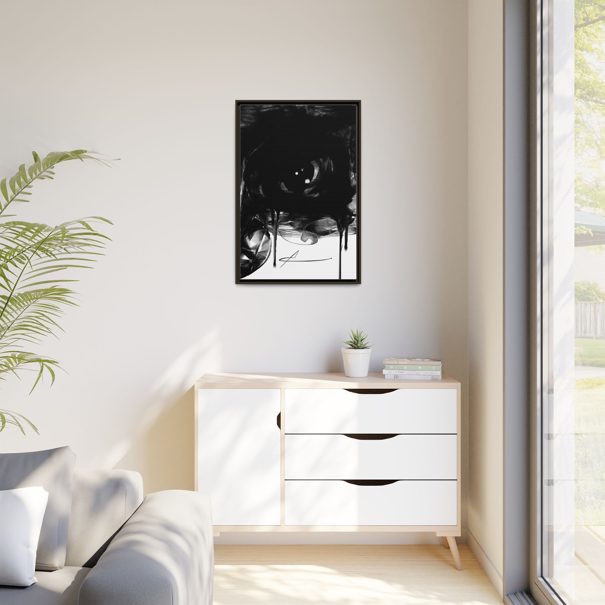 Modern Moody Abstract Canvas Wall Art | Seen – AbstractsOfficial 24x36 (vertical)