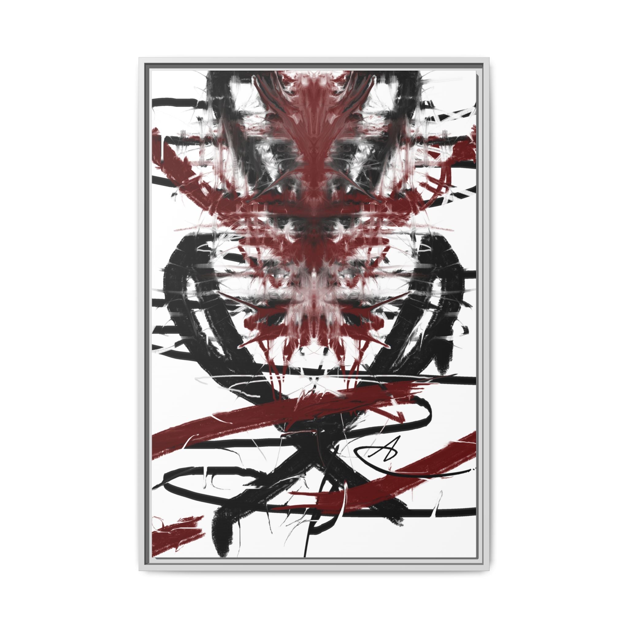 Modern Dark Abstract Canvas Wall Art | Ripped – AbstractsOfficial 24x36 (vertical)