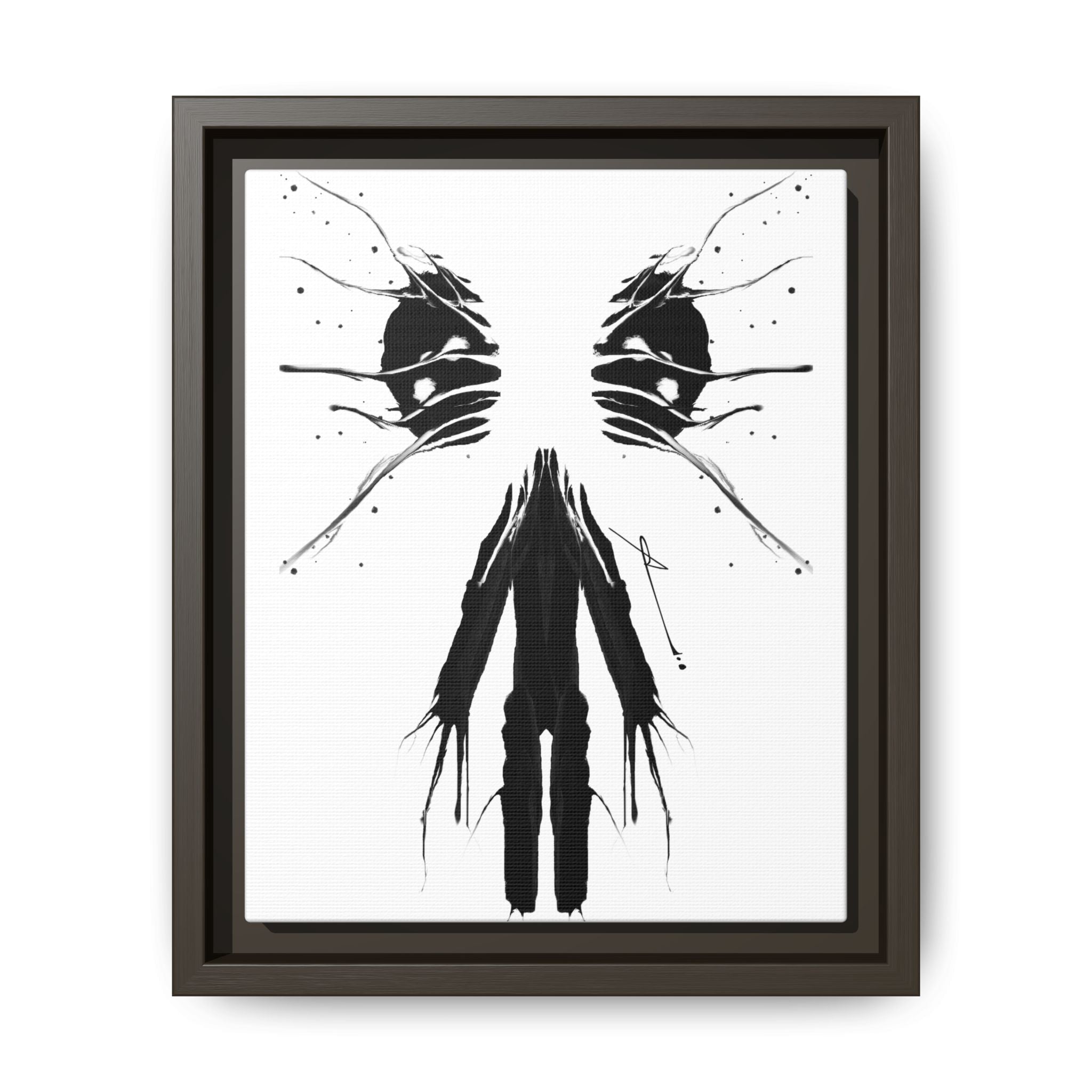 Modern Dark Abstract Canvas Wall Art | Scission – AbstractsOfficial 8 x 10 (Vertical)