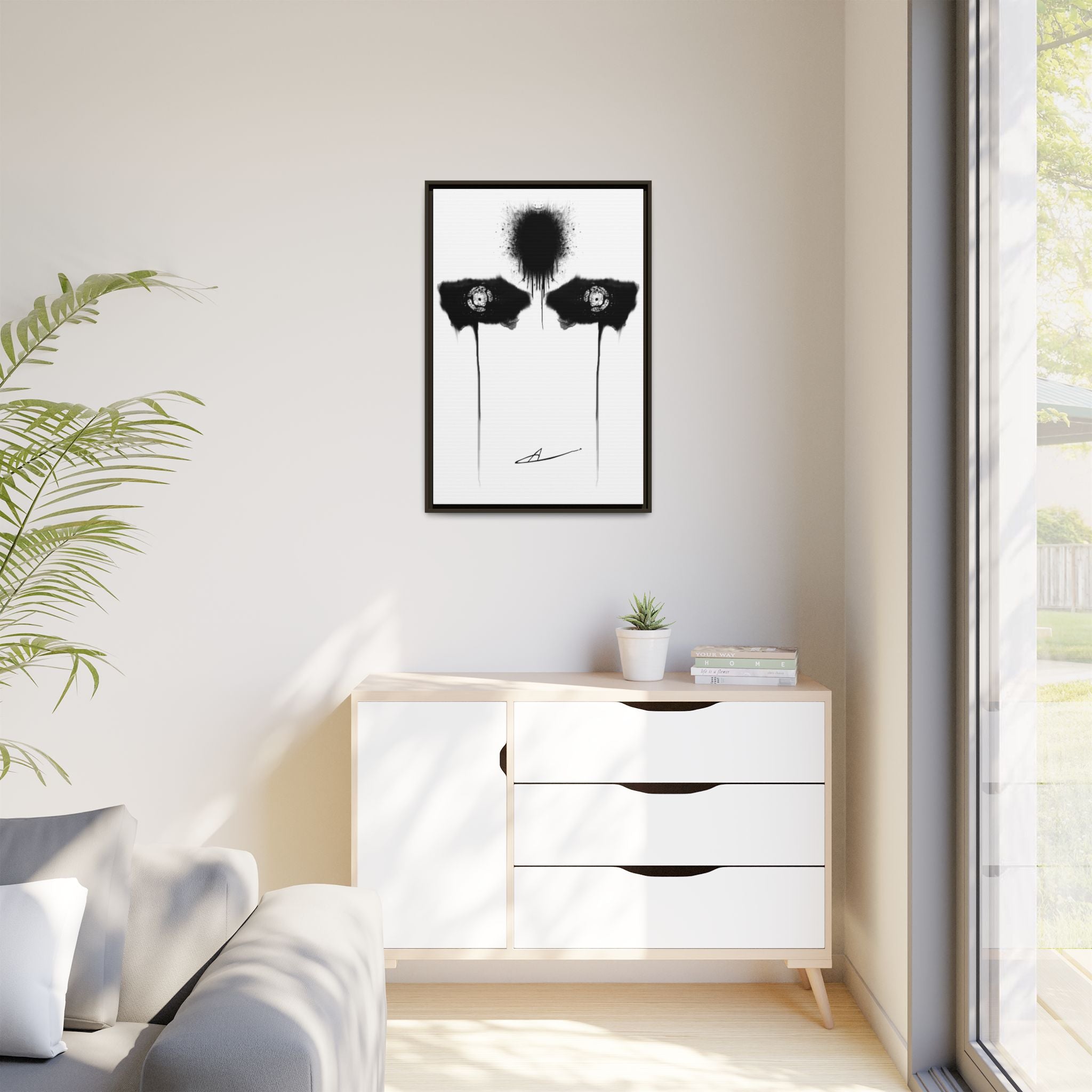 Modern Dark Abstract Canvas Wall Art | Inquietude – AbstractsOfficial 24x36 (vertical)