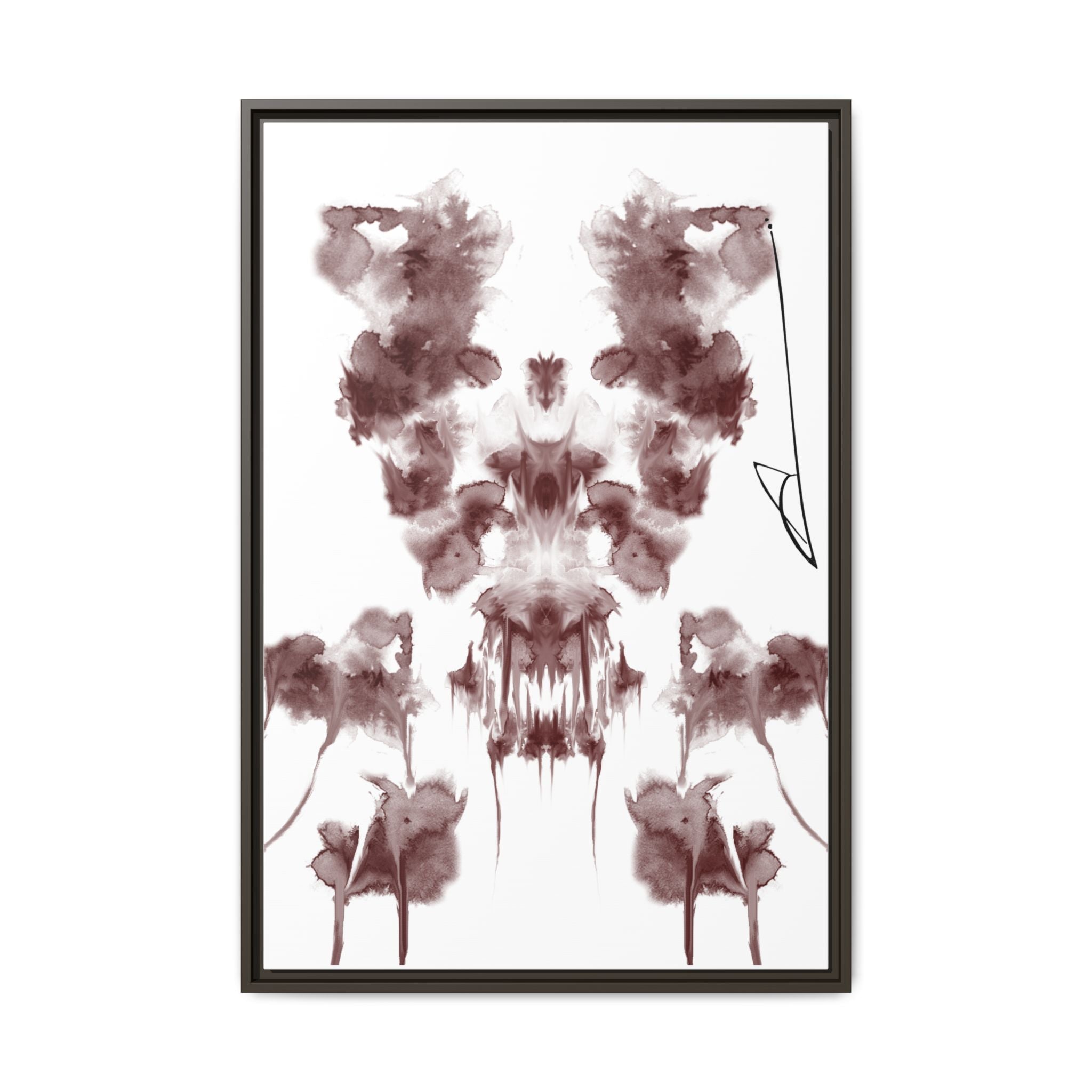 Rorschach-inspired Abstract Canvas Wall Art | Flare – AbstractsOfficial 24x36 (vertical)