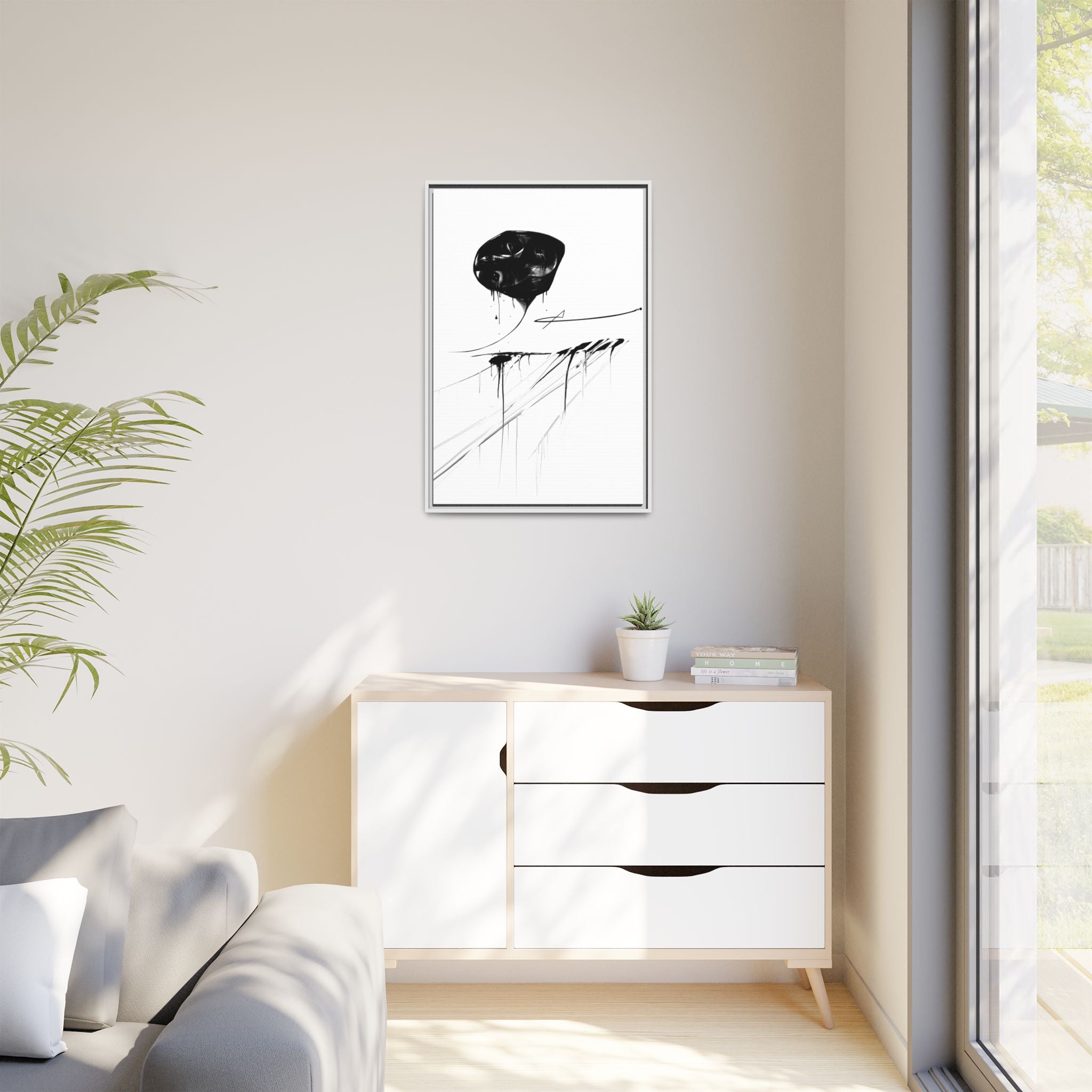 Modern Dark Abstract Canvas Wall Art | Grow – AbstractsOfficial 24x36 (vertical)