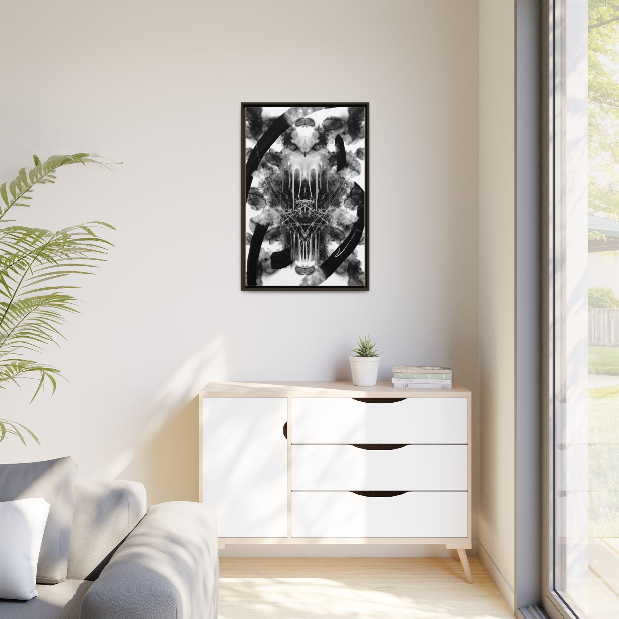 Modern Dark Abstract Canvas Wall Art | Inside – AbstractsOfficial 24x36 (vertical)