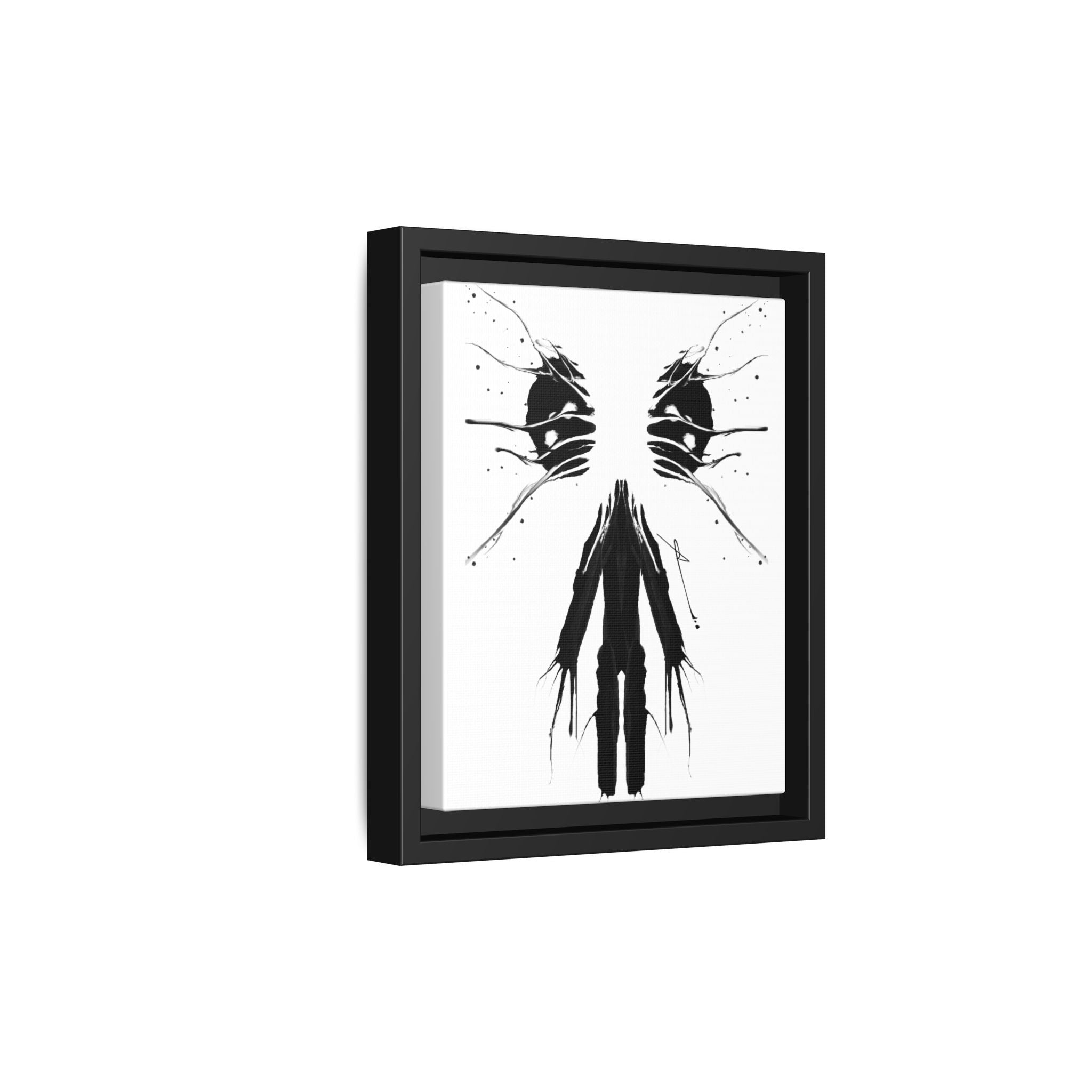 Modern Dark Abstract Canvas Wall Art | Scission – AbstractsOfficial 8 x 10 (Vertical)
