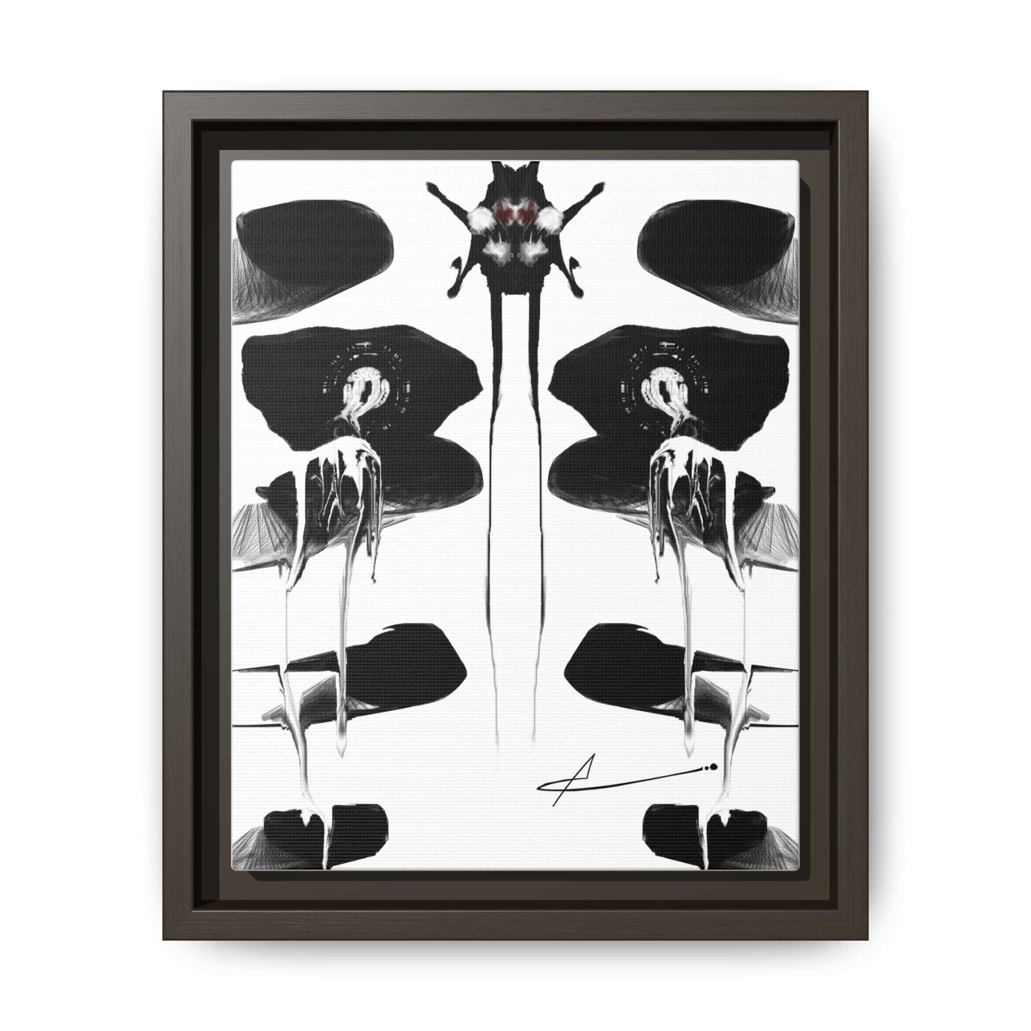 Modern Moody Abstract Canvas Wall Art | Drenching – AbstractsOfficial 8 x 10 (Vertical)