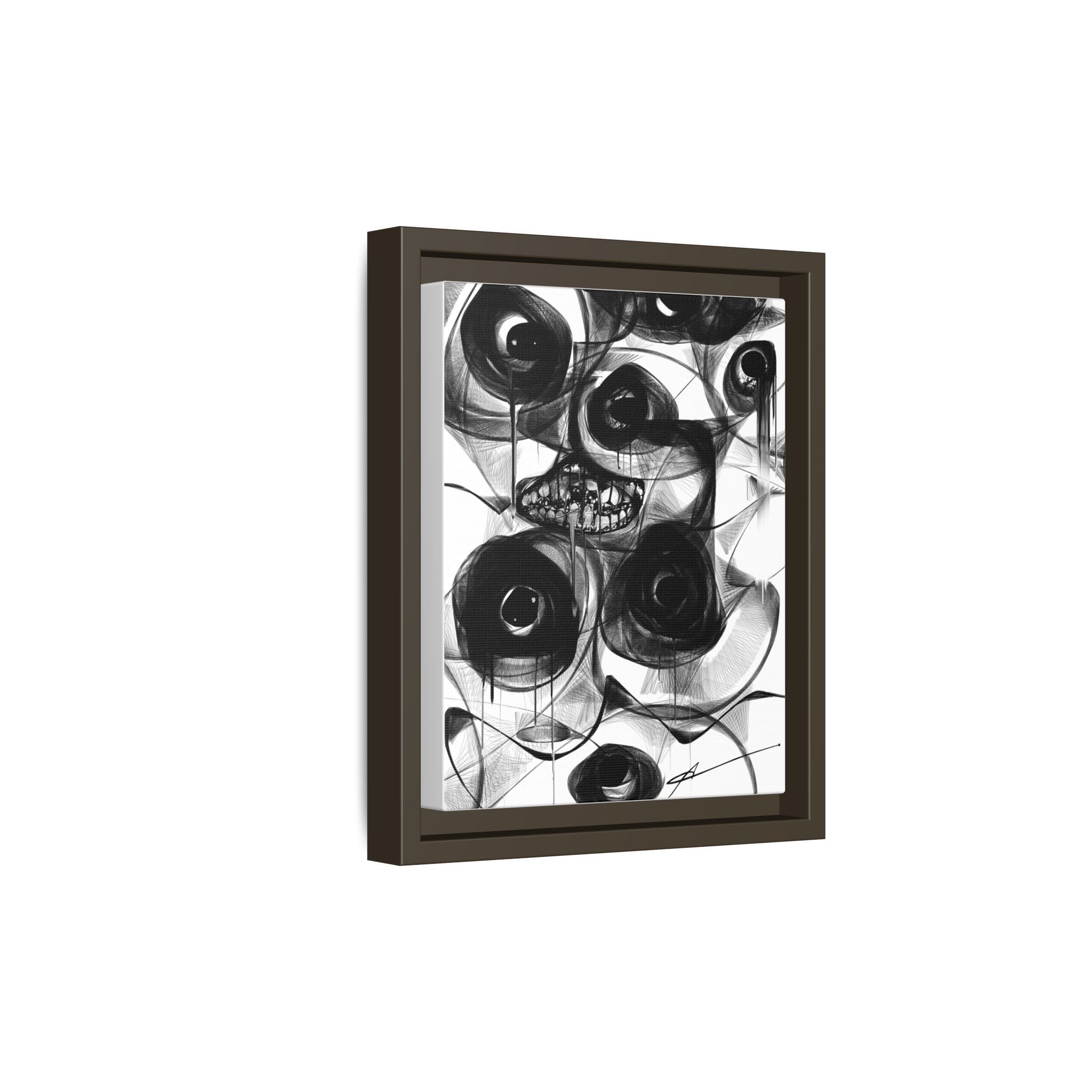 Modern Horror Abstract Canvas Wall Art | Watches – AbstractsOfficial 8 x 10 (Vertical)