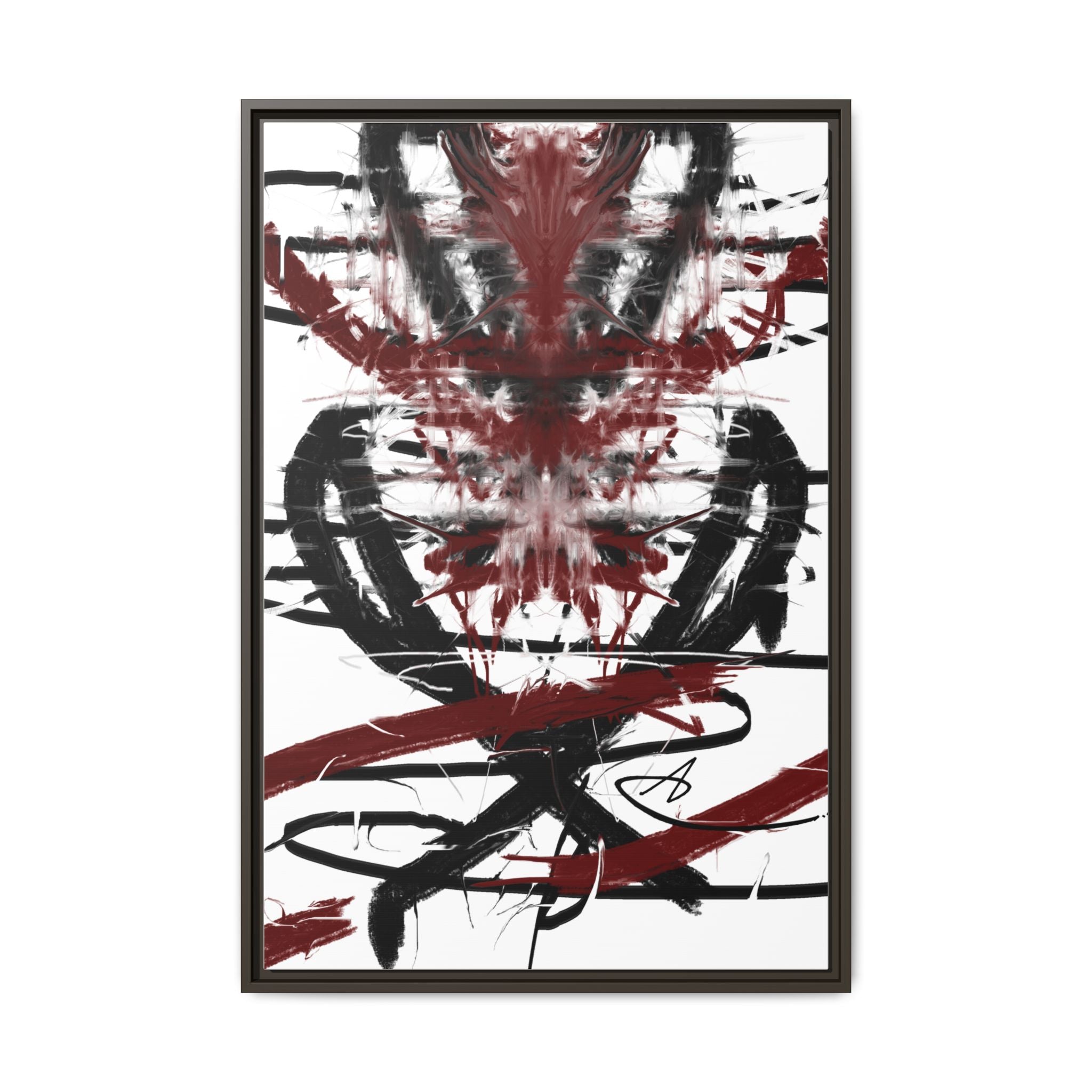 Modern Dark Abstract Canvas Wall Art | Ripped – AbstractsOfficial 24x36 (vertical)