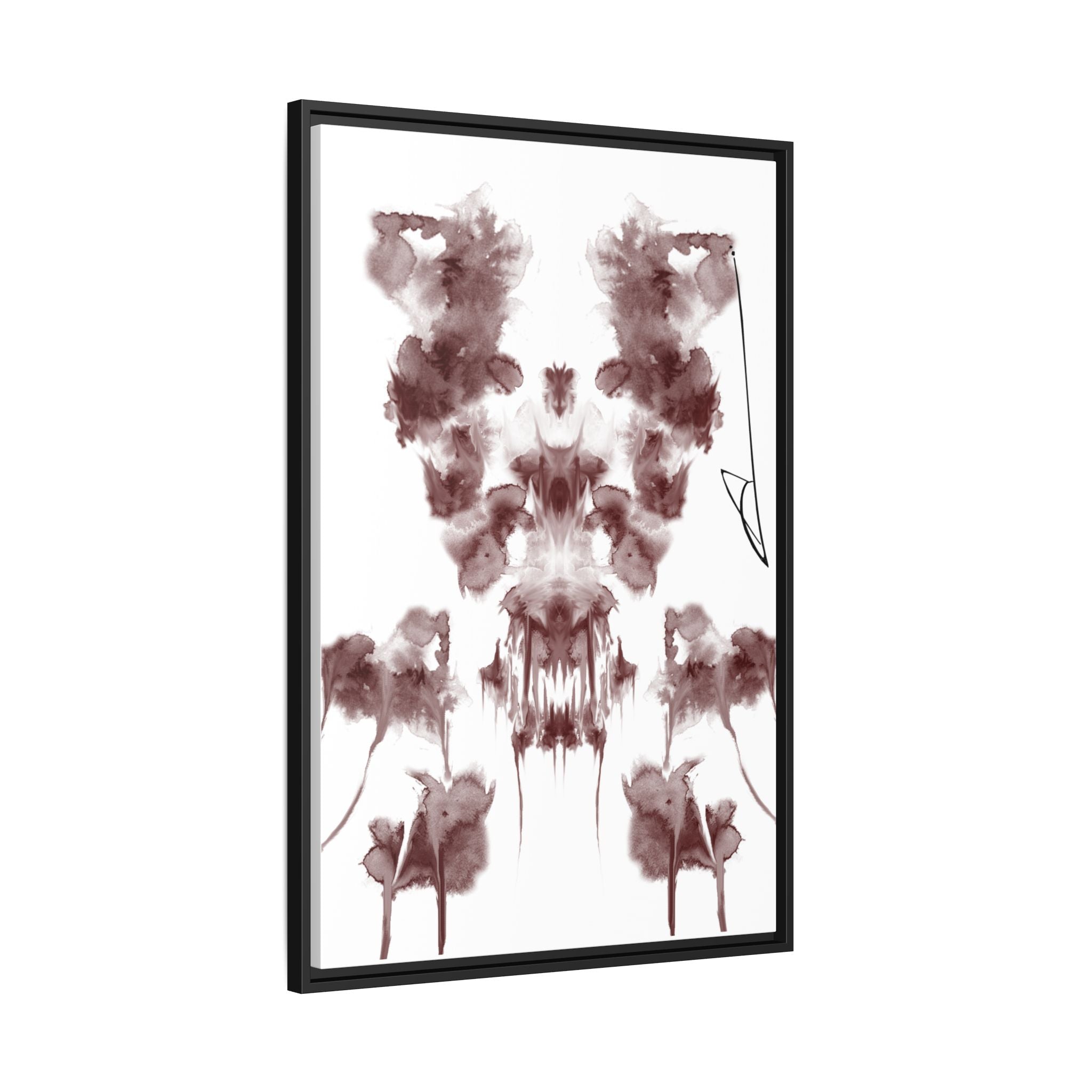Rorschach-inspired Abstract Canvas Wall Art | Flare – AbstractsOfficial 24x36 (vertical)