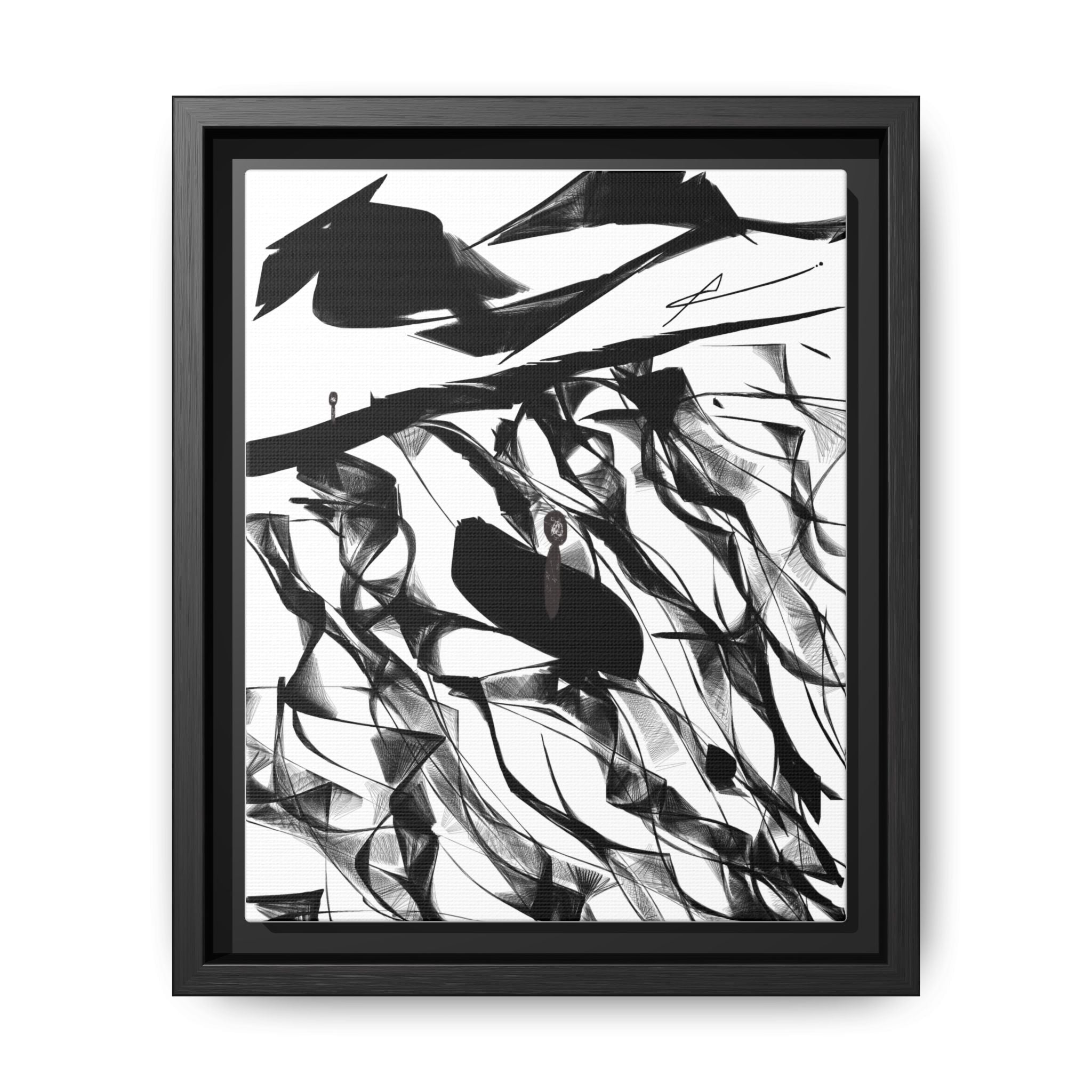 Modern Dark Abstract Canvas Wall Art | Still – AbstractsOfficial 8 x 10 (Vertical)
