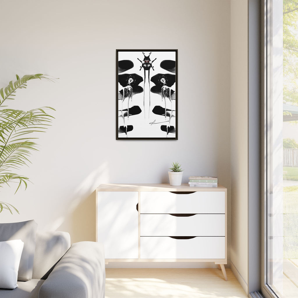 Modern Dark Abstract Canvas Wall Art | Drenching – AbstractsOfficial 24x36 (vertical)