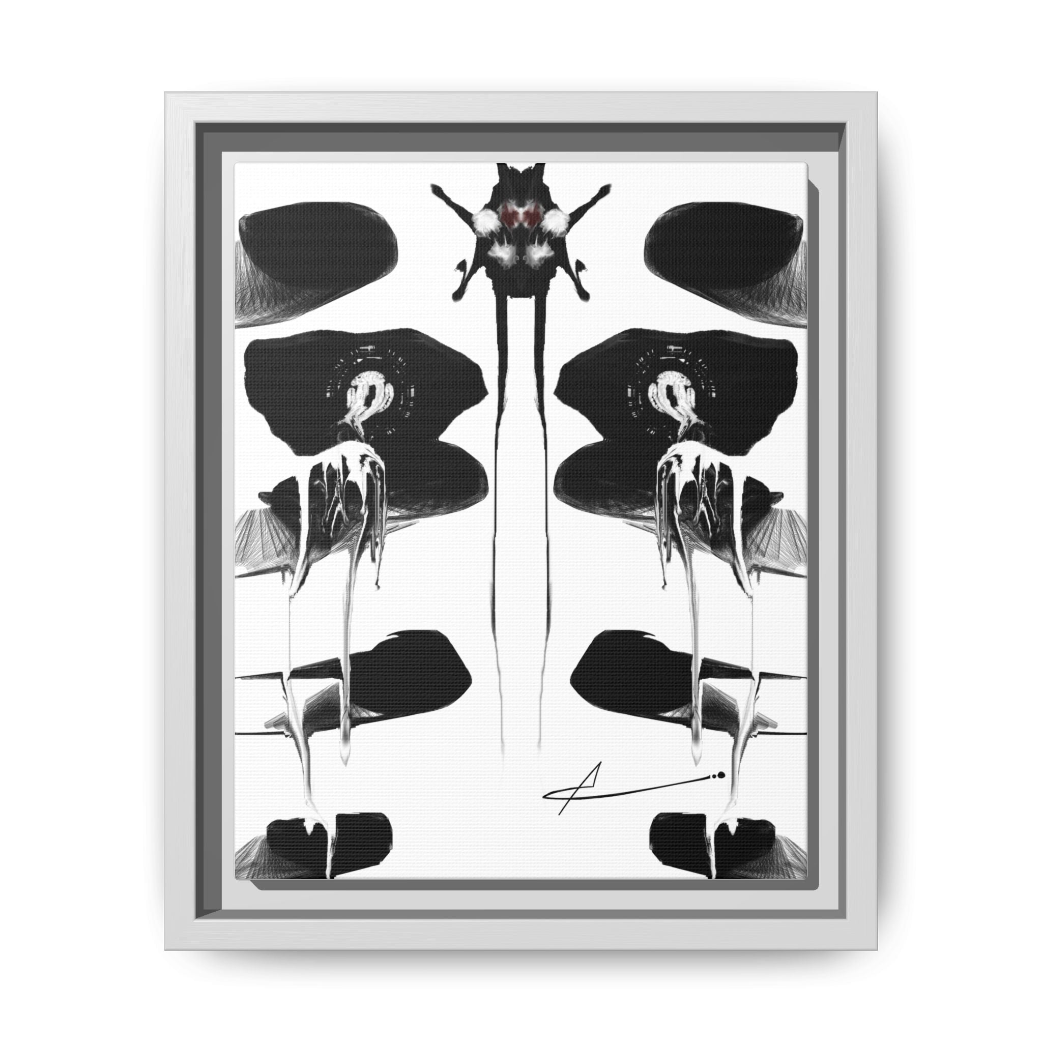 Modern Moody Abstract Canvas Wall Art | Drenching – AbstractsOfficial 8 x 10 (Vertical)