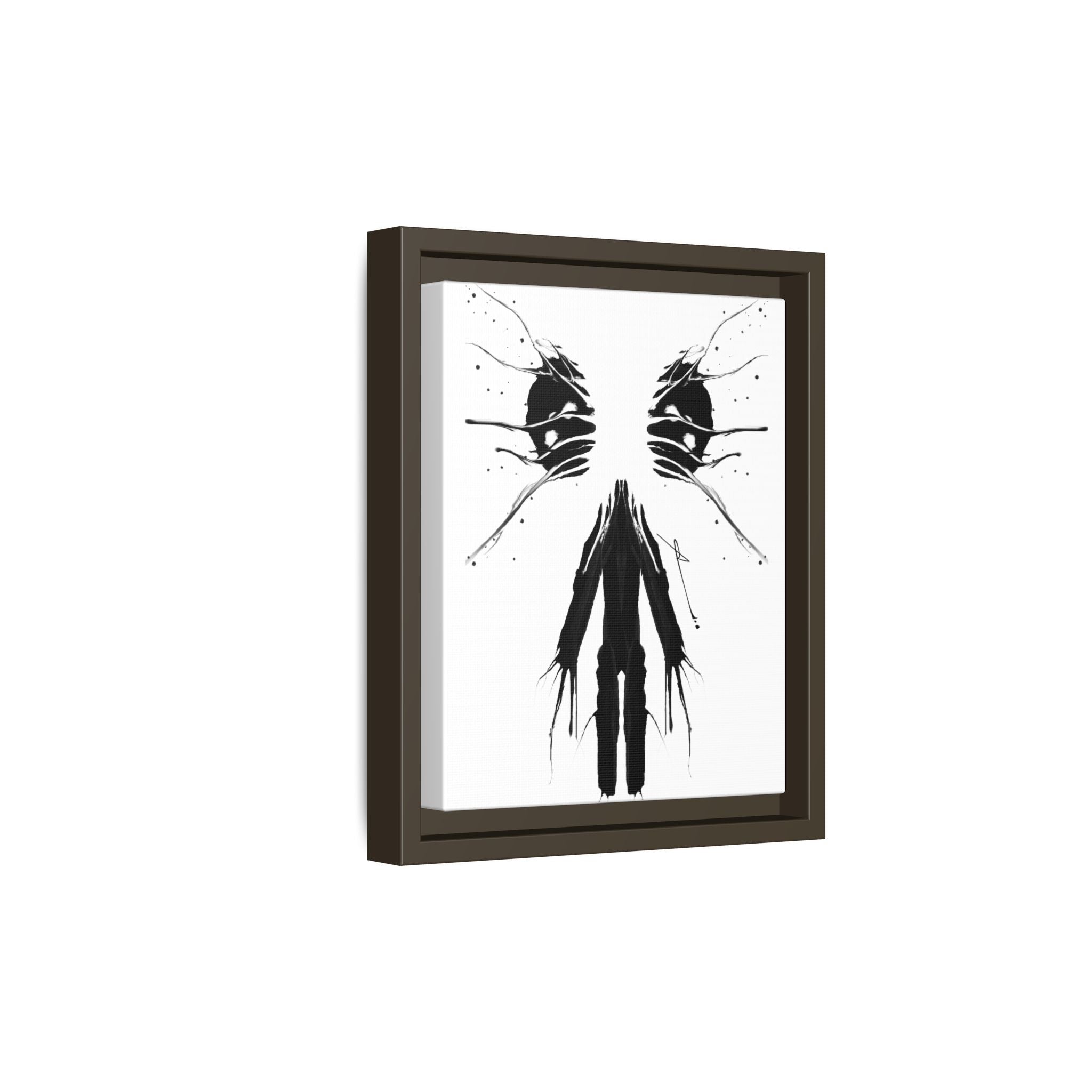 Modern Dark Abstract Canvas Wall Art | Scission – AbstractsOfficial 8 x 10 (Vertical)