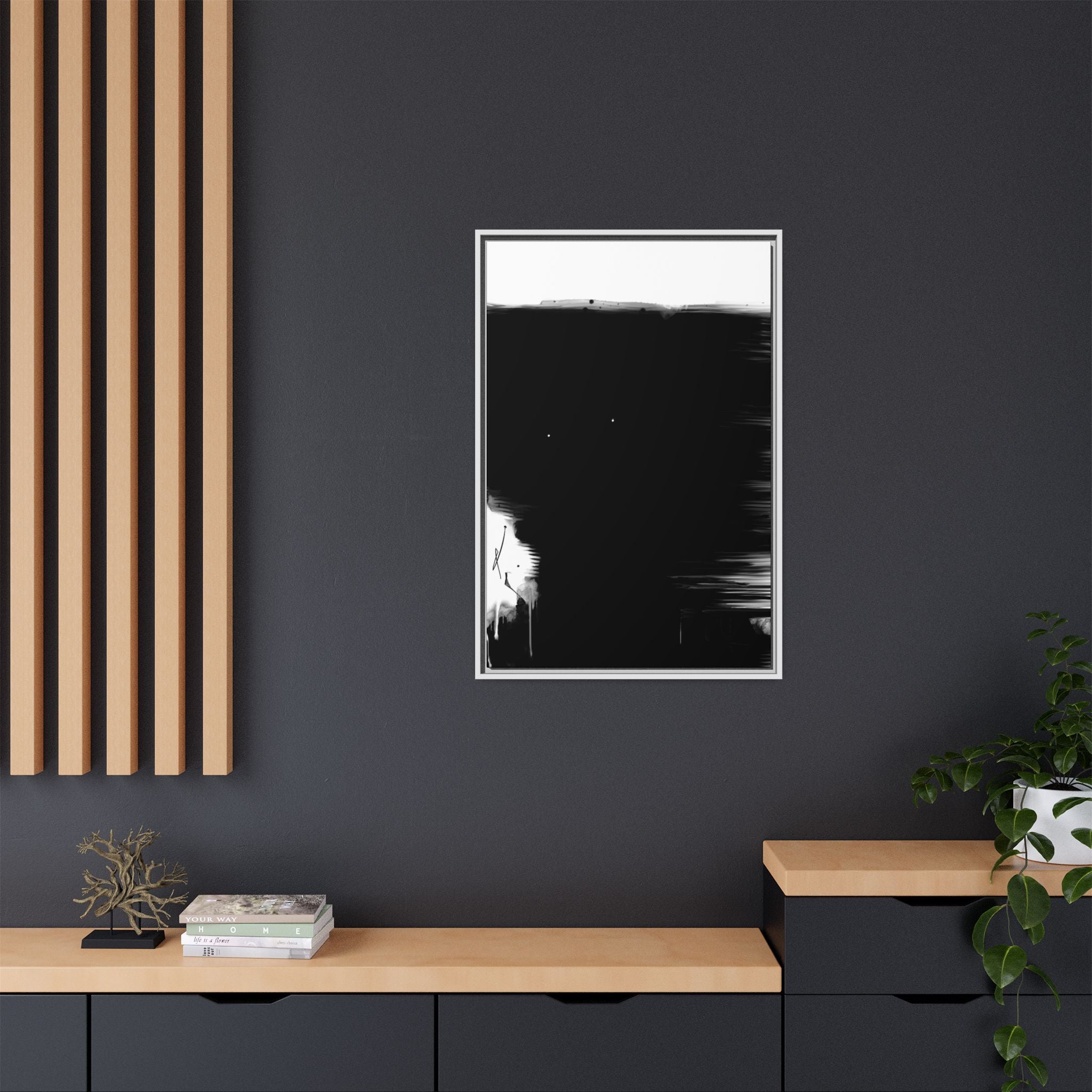 Modern Dark Abstract Canvas Wall Art | Tend – AbstractsOfficial 24 x 36 (vertical)