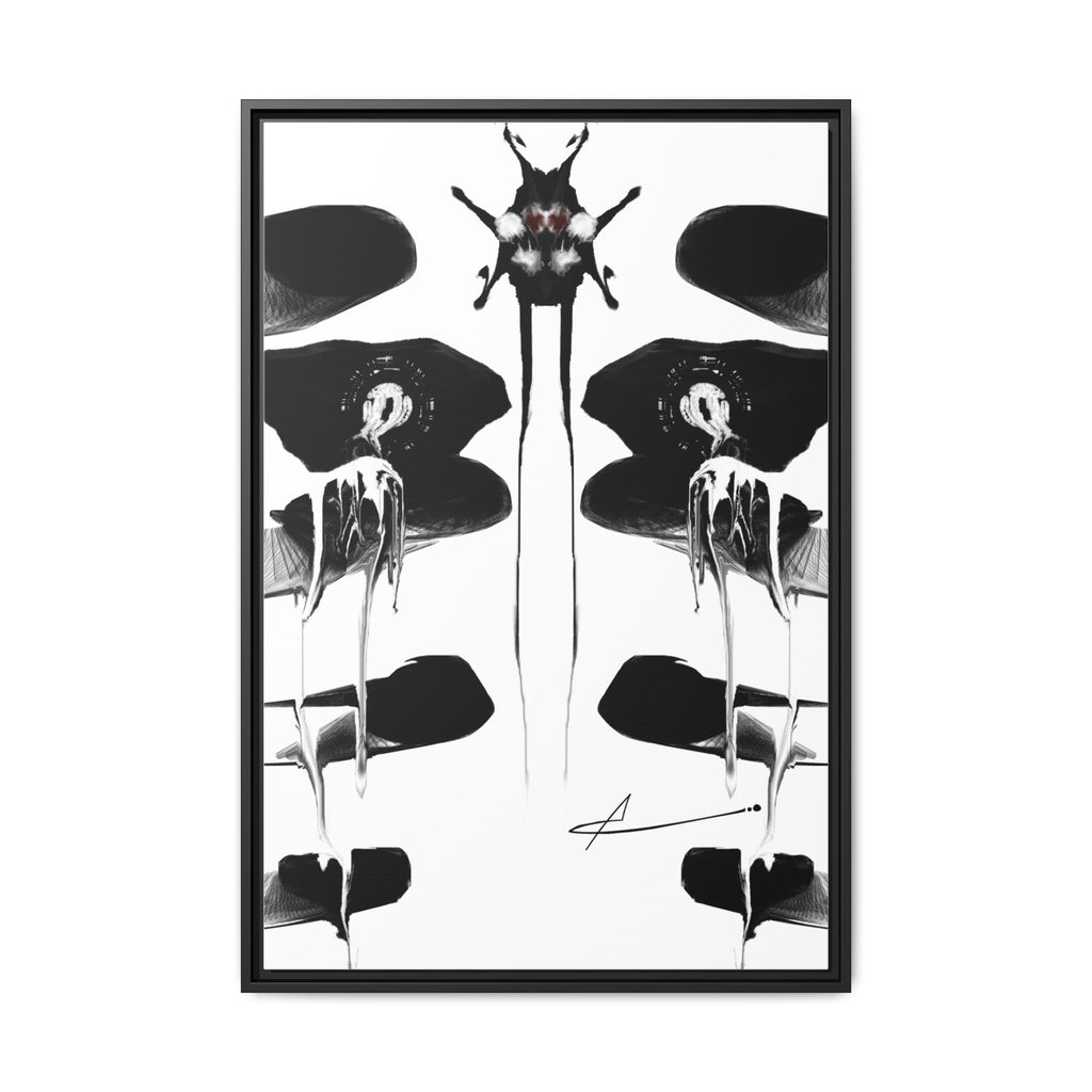 Modern Dark Abstract Canvas Wall Art | Drenching – AbstractsOfficial 24x36 (vertical)