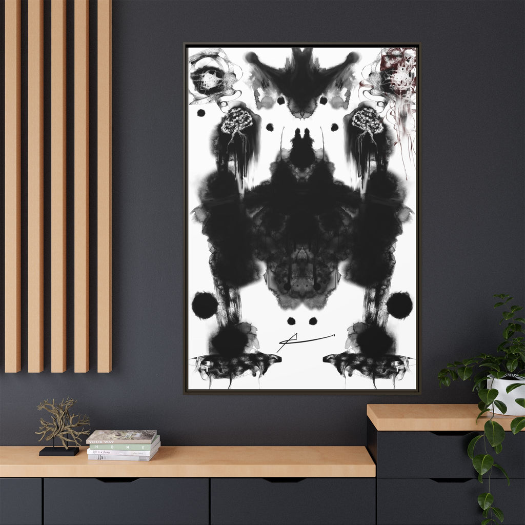 Rorschach-inspired Abstract Canvas Wall Art | In Front – AbstractsOfficial 40 x 60 (Vertical)