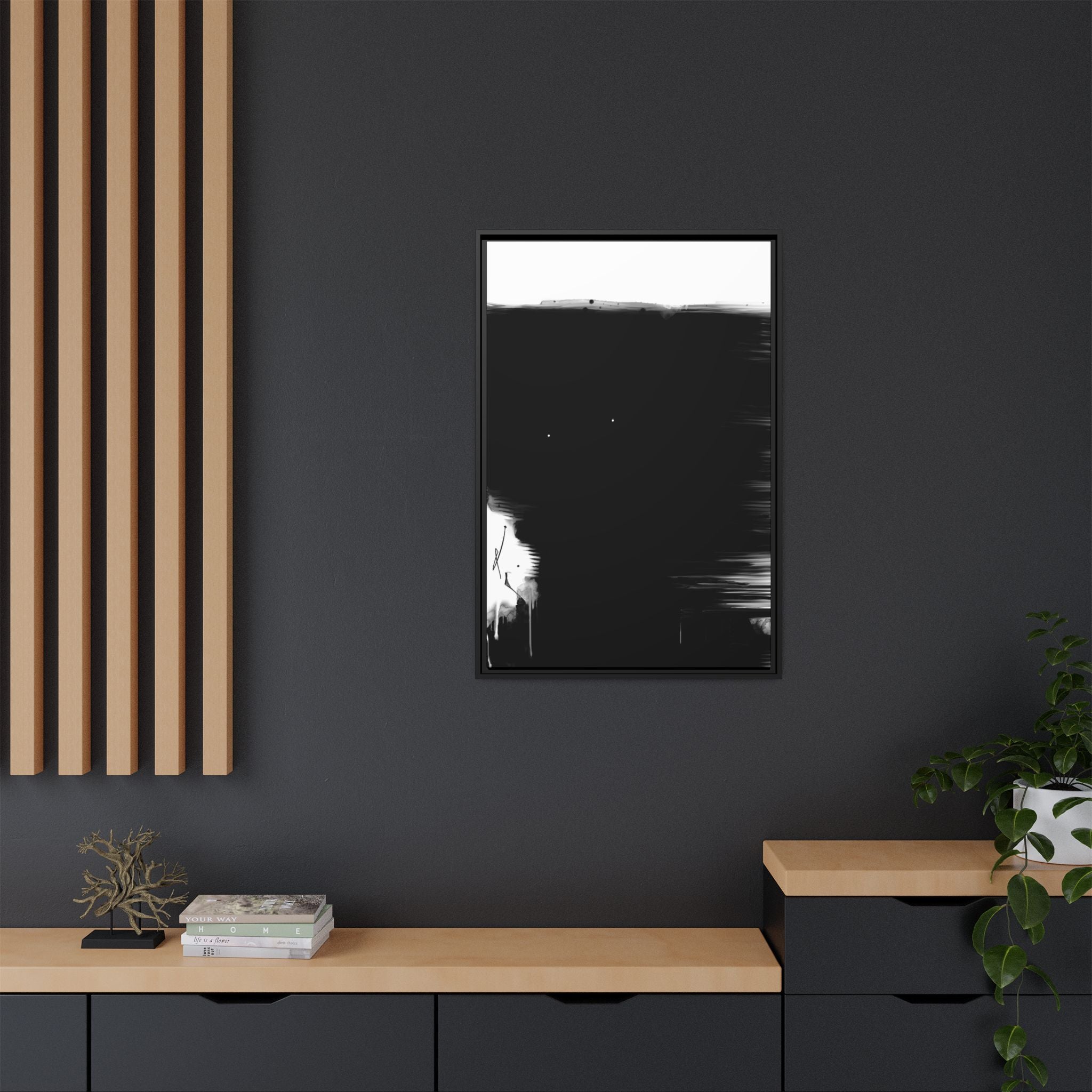 Modern Dark Abstract Canvas Wall Art | Tend – AbstractsOfficial 24 x 36 (vertical)