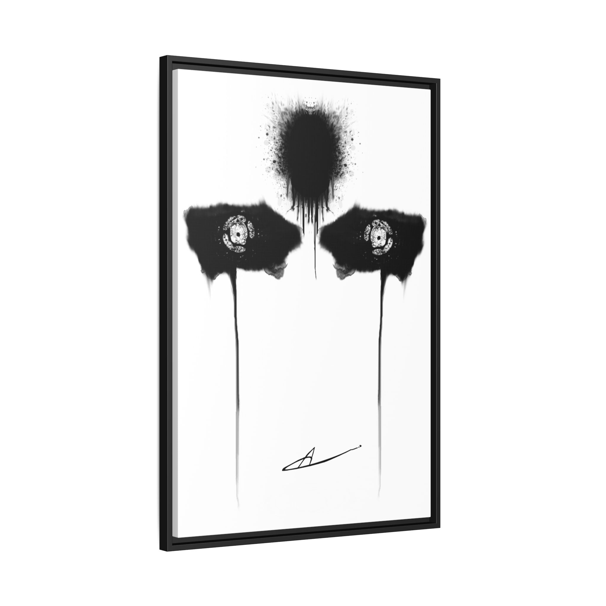 Modern Dark Abstract Canvas Wall Art | Inquietude – AbstractsOfficial 24x36 (vertical)