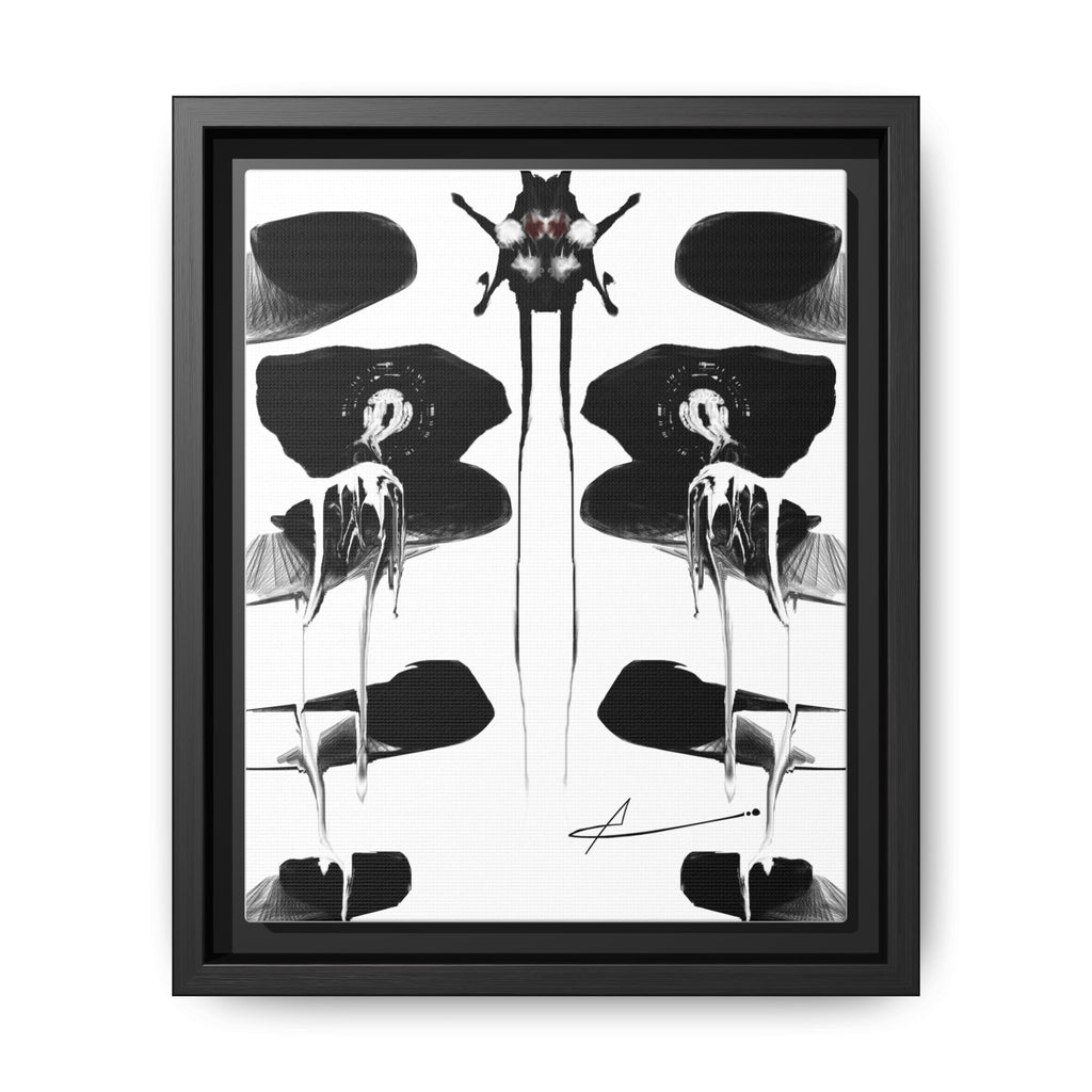 Modern Moody Abstract Canvas Wall Art | Drenching – AbstractsOfficial 8 x 10 (Vertical)