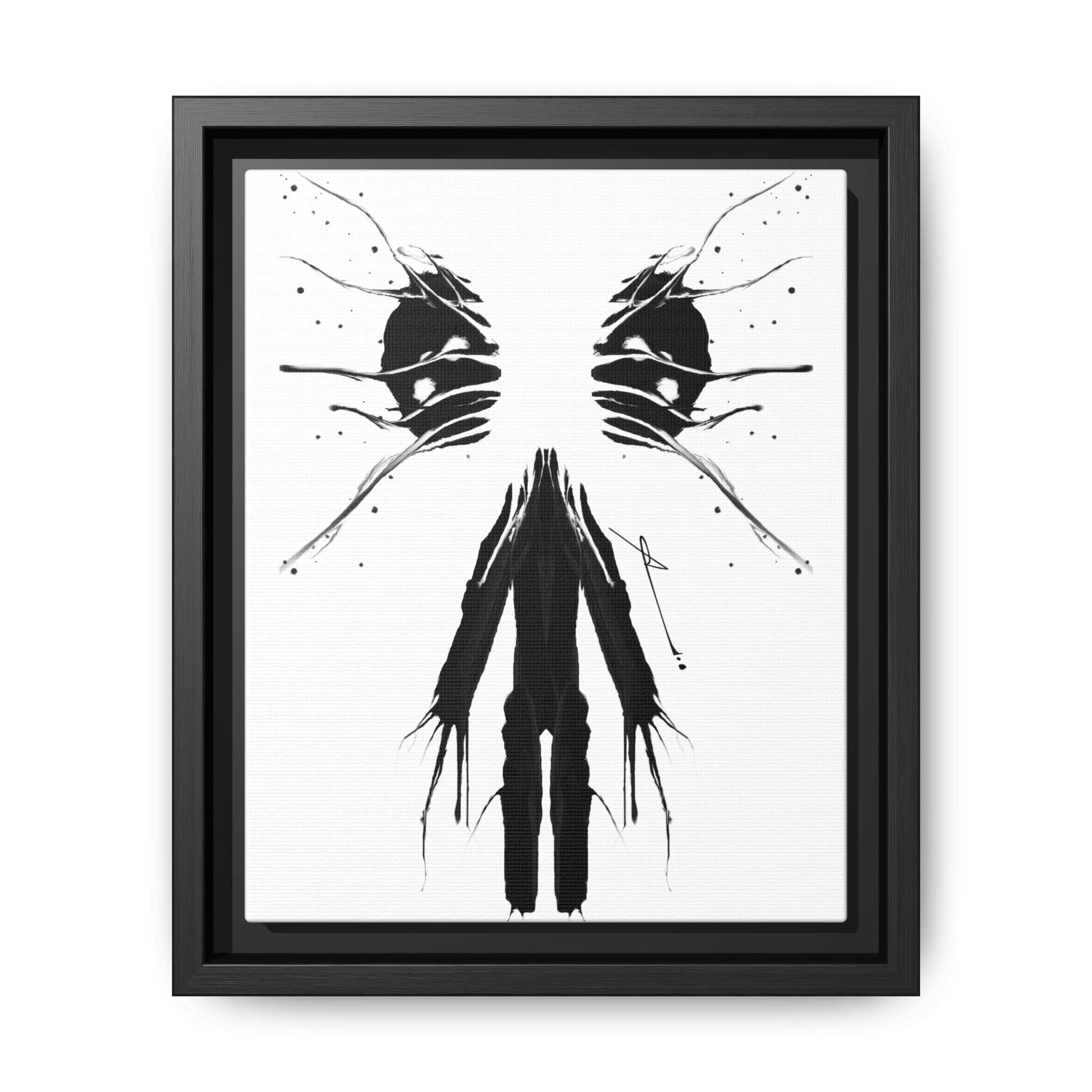 Modern Dark Abstract Canvas Wall Art | Scission – AbstractsOfficial 8 x 10 (Vertical)