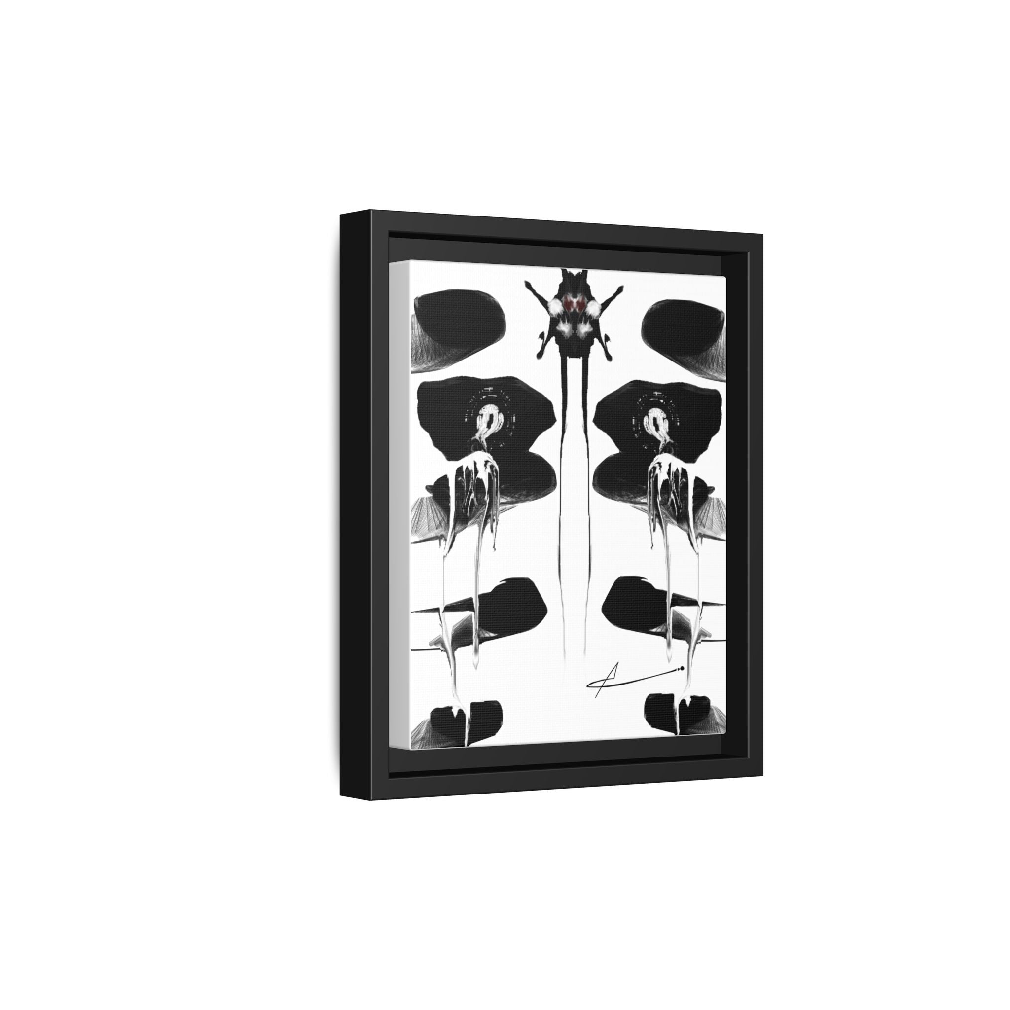 Modern Moody Abstract Canvas Wall Art | Drenching – AbstractsOfficial 8 x 10 (Vertical)