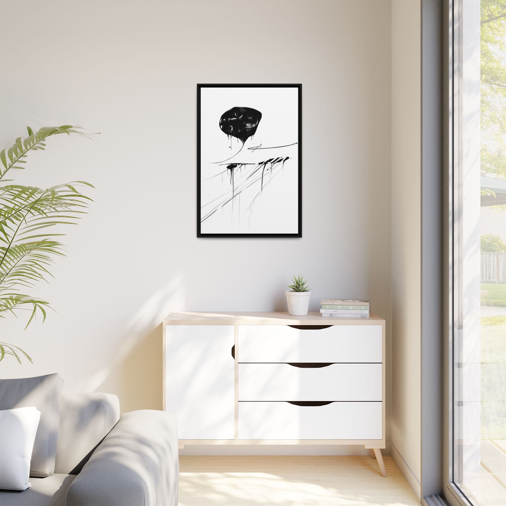 Modern Dark Abstract Canvas Wall Art | Grow – AbstractsOfficial 24x36 (vertical)