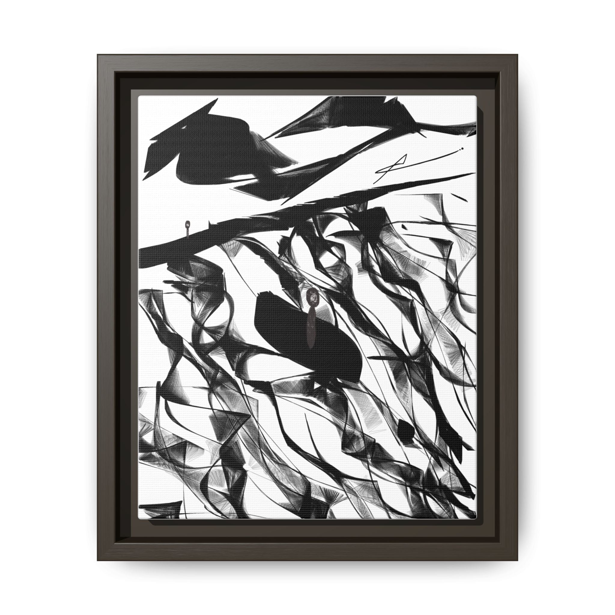 Modern Dark Abstract Canvas Wall Art | Still – AbstractsOfficial 8 x 10 (Vertical)