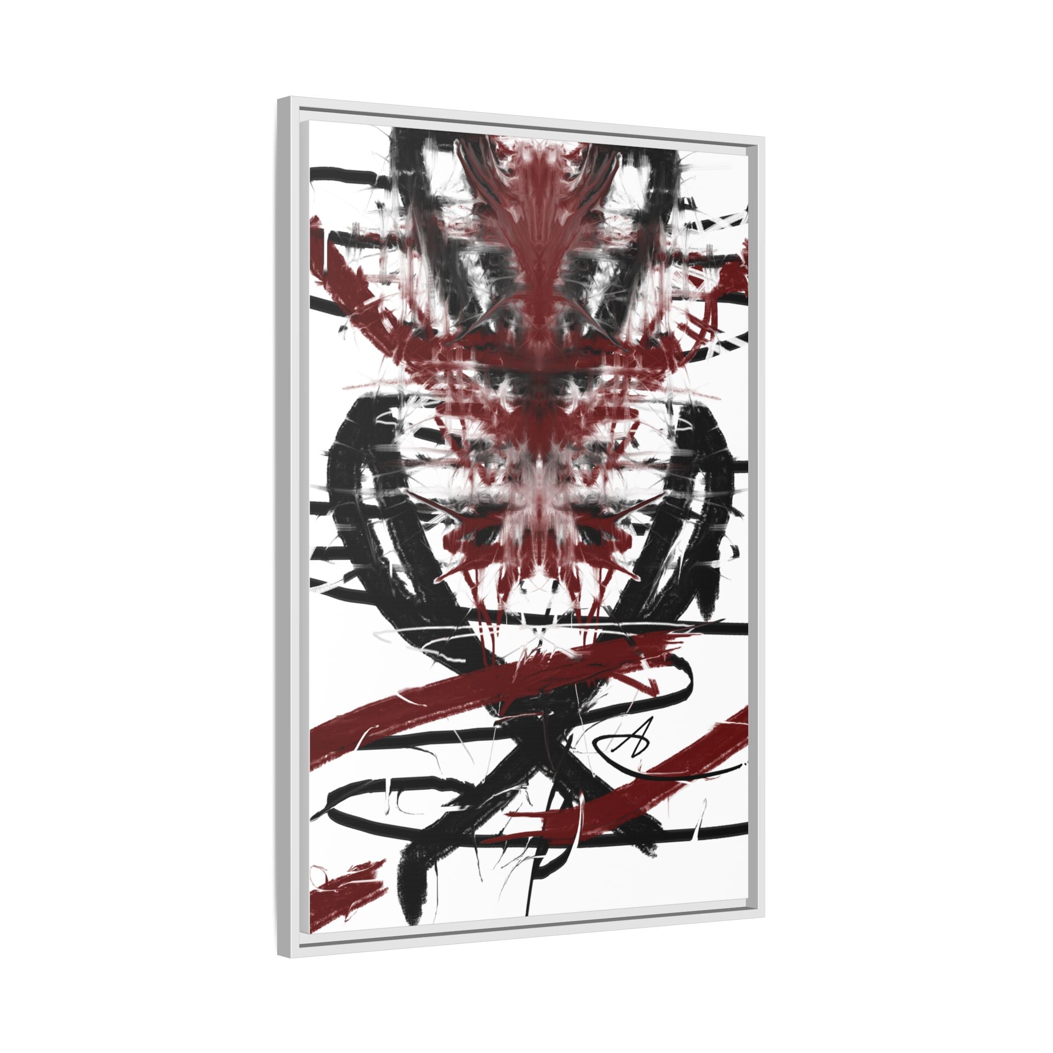 Modern Dark Abstract Canvas Wall Art | Ripped – AbstractsOfficial 24x36 (vertical)