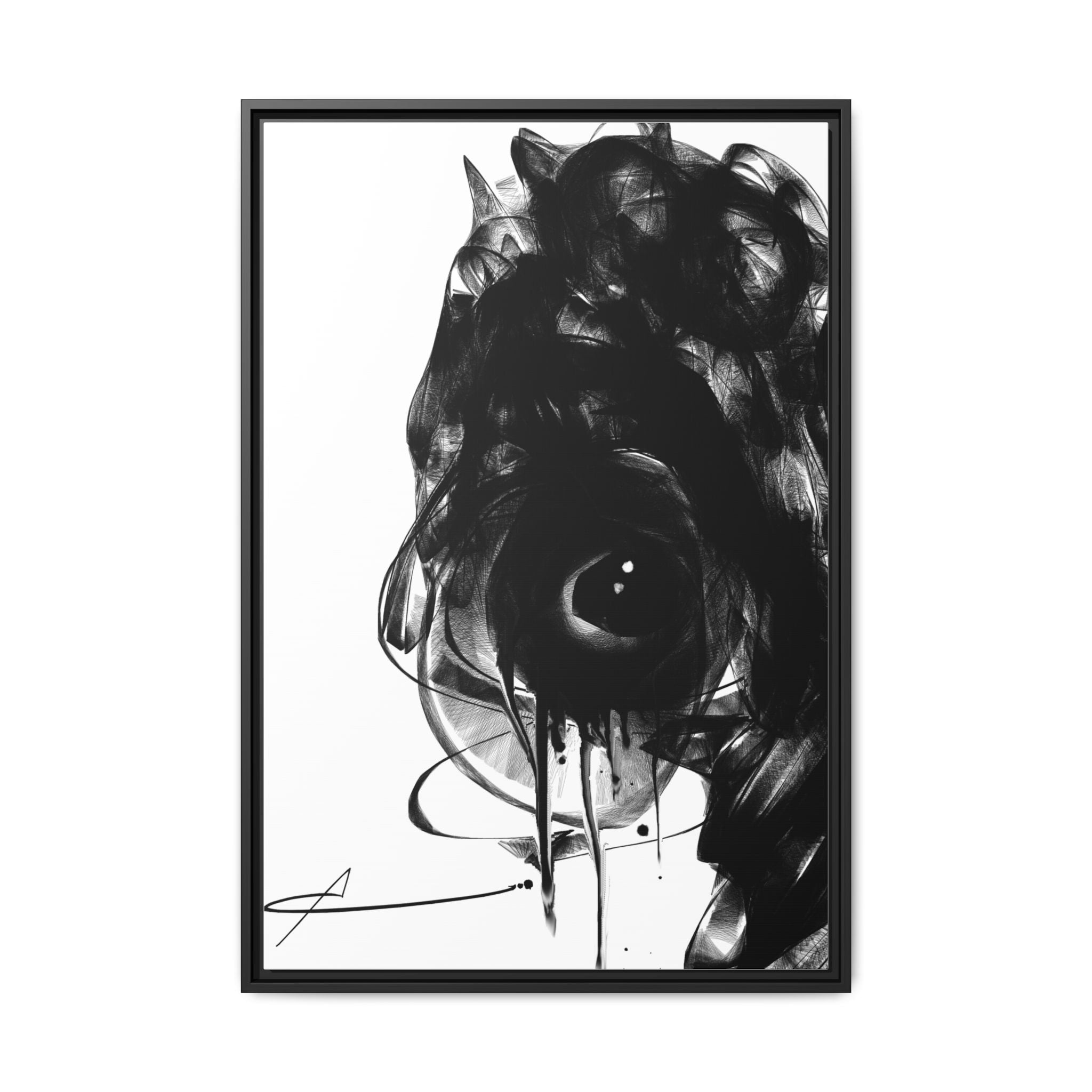 "Melancholy" Canvas Print (Framed)