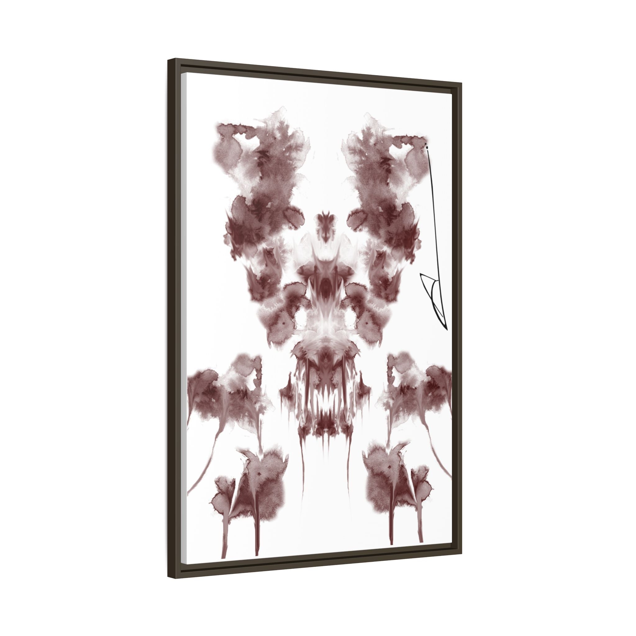 Rorschach-inspired Abstract Canvas Wall Art | Flare – AbstractsOfficial 24x36 (vertical)