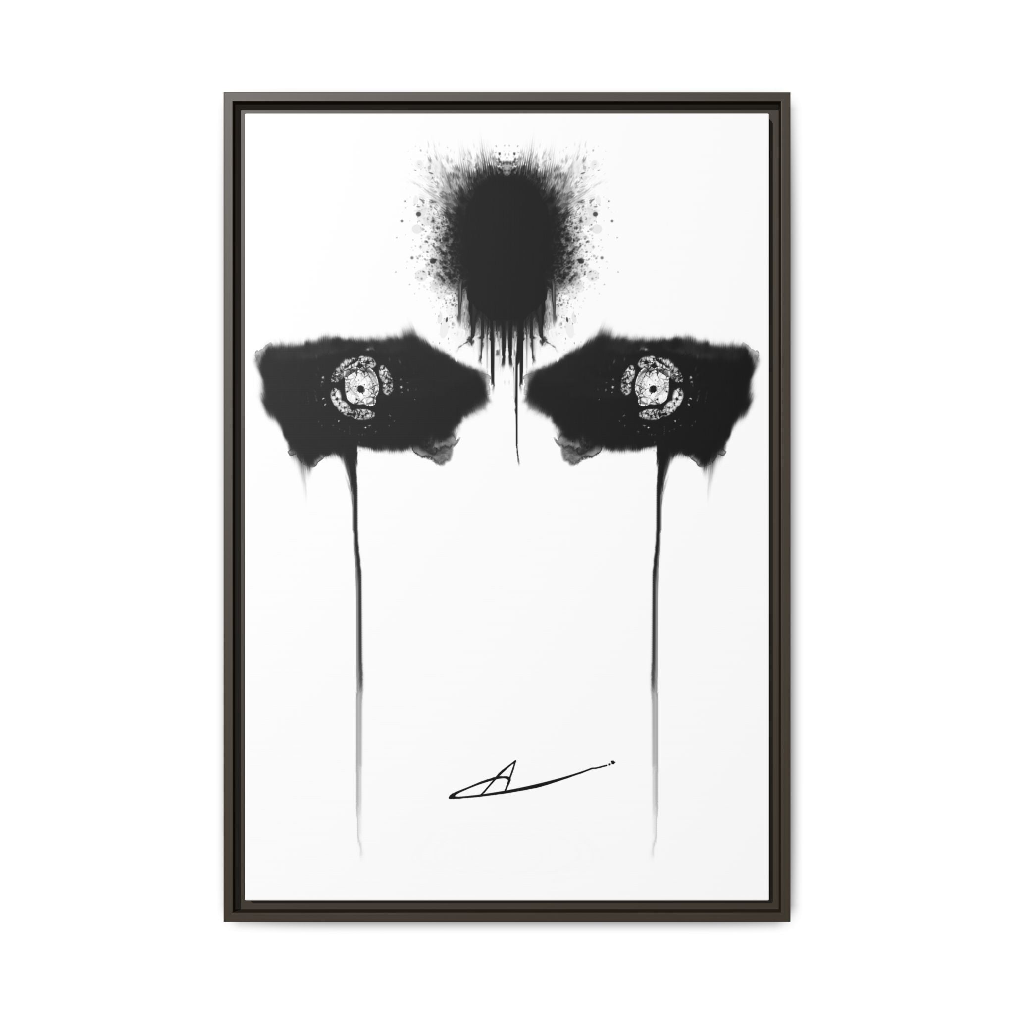 Modern Dark Abstract Canvas Wall Art | Inquietude – AbstractsOfficial 24x36 (vertical)