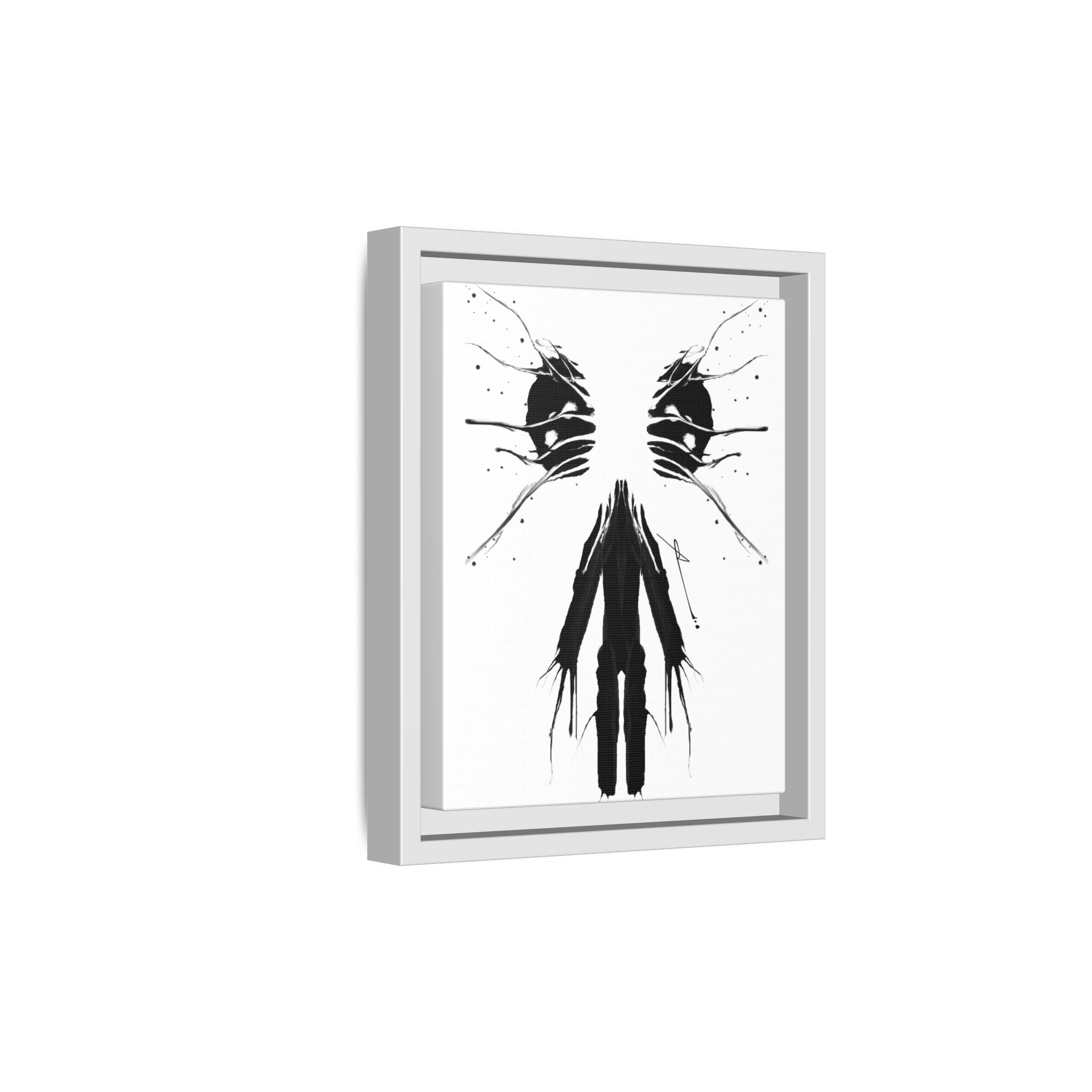 Modern Dark Abstract Canvas Wall Art | Scission – AbstractsOfficial 8 x 10 (Vertical)