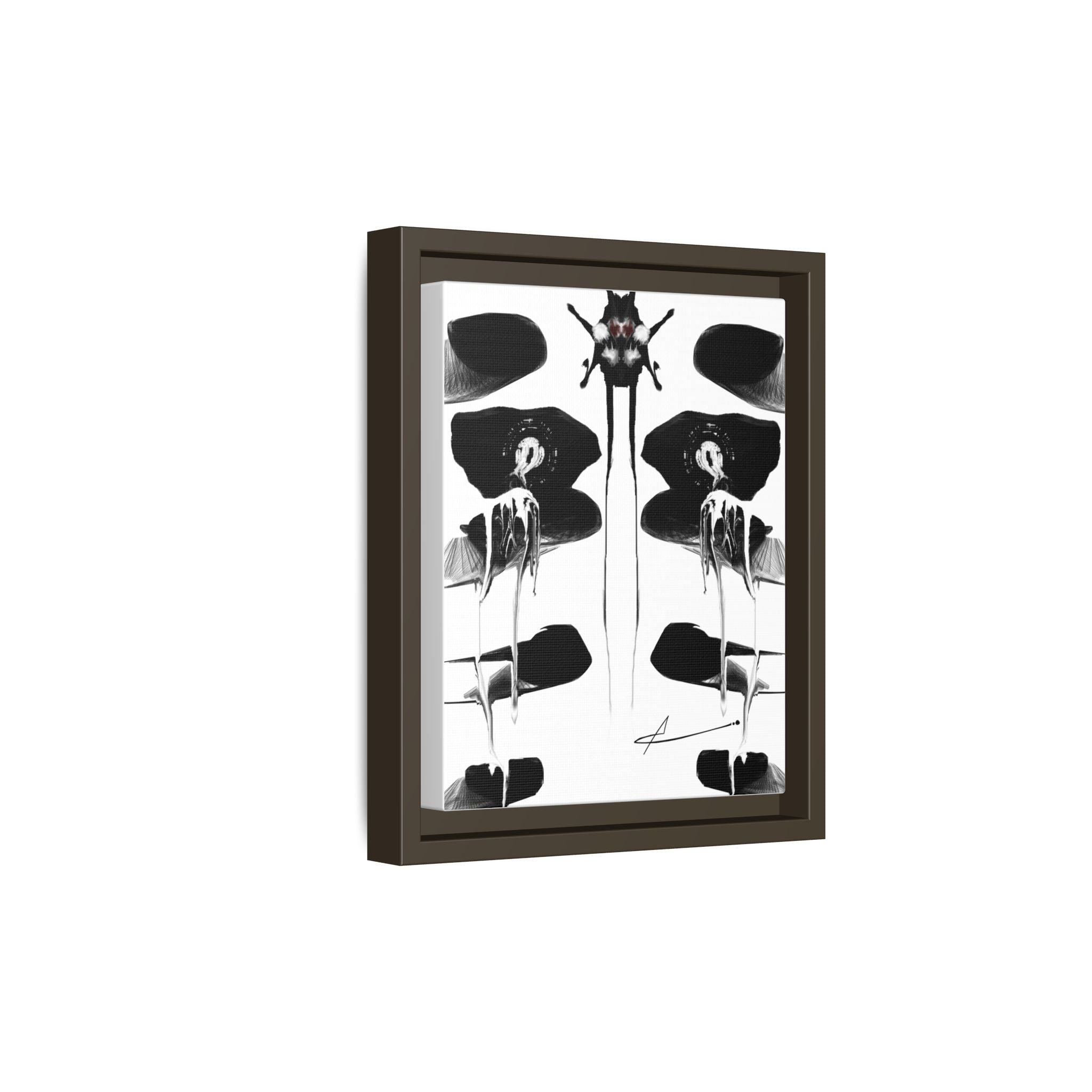 Modern Moody Abstract Canvas Wall Art | Drenching – AbstractsOfficial 8 x 10 (Vertical)