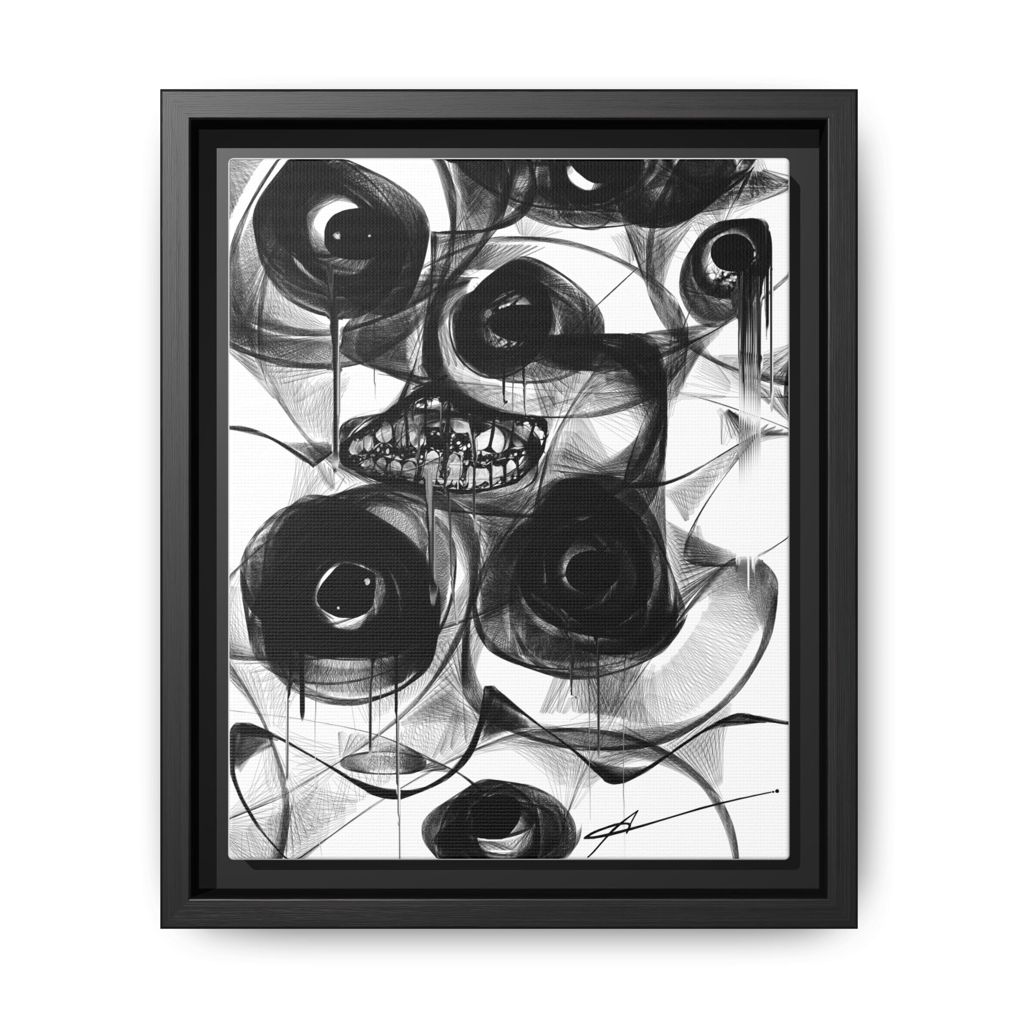 Modern Horror Abstract Canvas Wall Art | Watches – AbstractsOfficial 8 x 10 (Vertical)