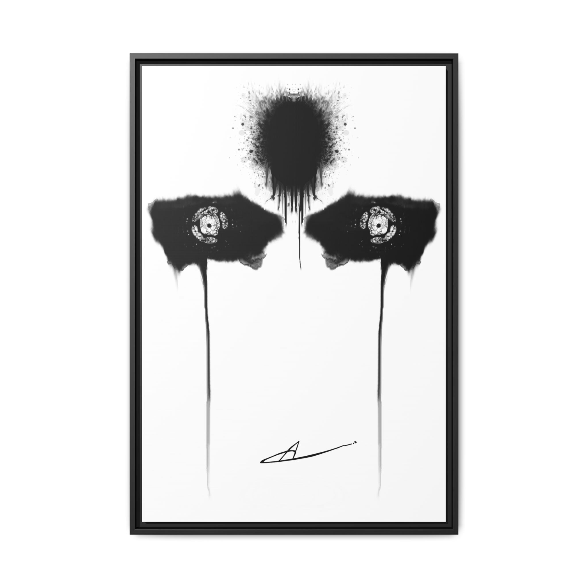 Modern Dark Abstract Canvas Wall Art | Inquietude – AbstractsOfficial 24x36 (vertical)