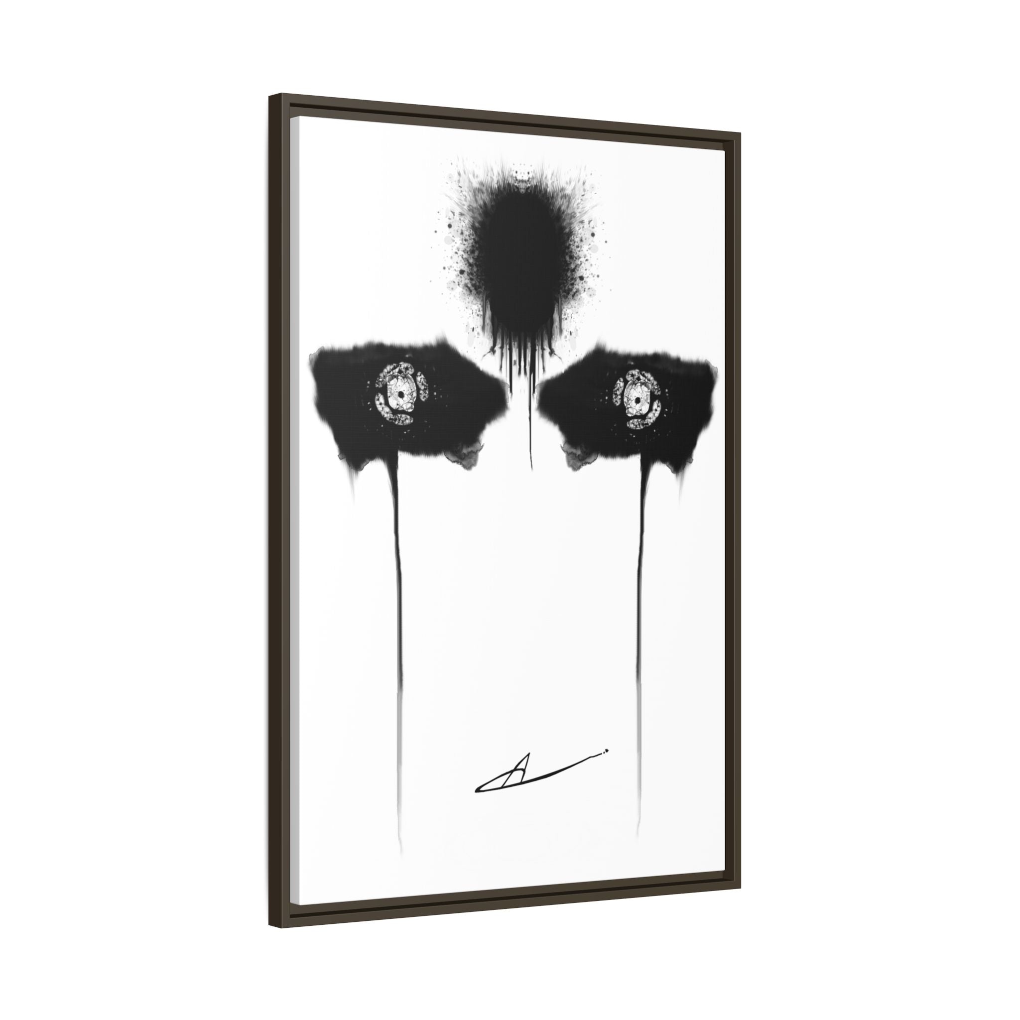 Modern Dark Abstract Canvas Wall Art | Inquietude – AbstractsOfficial 24x36 (vertical)